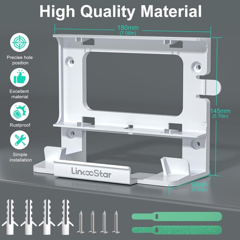 fonken Linkoostar Starlink Gen 3 Router Mount, All in One Starlink Router Wall Mount for Star Link Standard V3 Mesh Router & Gen 3 Power Supply Mounting Kit Accessories-LM-3C - Image 5